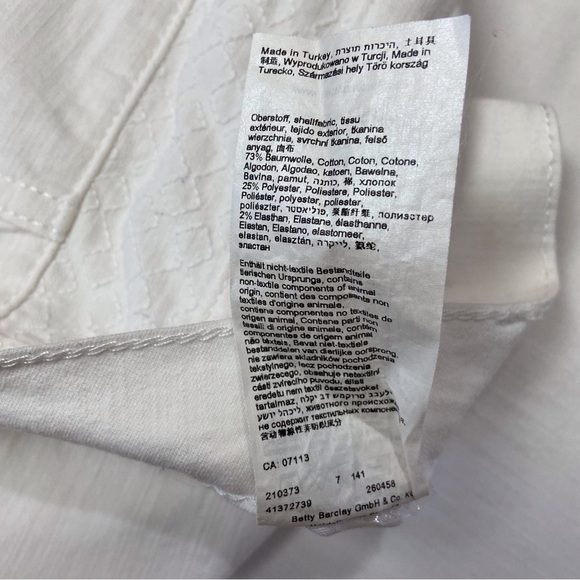 BETTY Barclay trousers white denim Perfect body high rise jeans plus size 16 - Picture 8 of 16